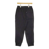 MHL. 595-2240502 サイズ2 WORN COTTON DRILL 裾リブ イージー パンツ ブラック レディース エムエイチエル【中古】5-0506M♪