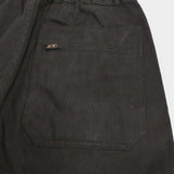 MHL. 595-2240502 サイズ2 WORN COTTON DRILL 裾リブ イージー パンツ ブラック レディース エムエイチエル【中古】5-0506M♪