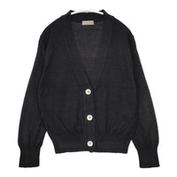 MARGARET HOWELL 578-0164600 COTTON CASHMERE V NECK CARDIGAN カーディガン ブラック レディース マーガレットハウエル【中古】5-0928T△