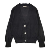 MARGARET HOWELL 578-0164600 COTTON CASHMERE V NECK CARDIGAN カーディガン ブラック レディース マーガレットハウエル【中古】5-0928T△