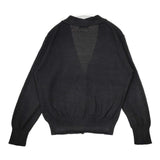 MARGARET HOWELL 578-0164600 COTTON CASHMERE V NECK CARDIGAN カーディガン ブラック レディース マーガレットハウエル【中古】5-0928T△