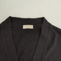 MARGARET HOWELL 578-0164600 COTTON CASHMERE V NECK CARDIGAN カーディガン ブラック レディース マーガレットハウエル【中古】5-0928T△