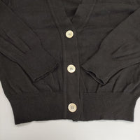 MARGARET HOWELL 578-0164600 COTTON CASHMERE V NECK CARDIGAN カーディガン ブラック レディース マーガレットハウエル【中古】5-0928T△