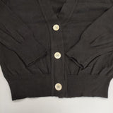 MARGARET HOWELL 578-0164600 COTTON CASHMERE V NECK CARDIGAN カーディガン ブラック レディース マーガレットハウエル【中古】5-0928T△
