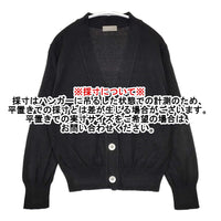 MARGARET HOWELL 578-0164600 COTTON CASHMERE V NECK CARDIGAN カーディガン ブラック レディース マーガレットハウエル【中古】5-0928T△