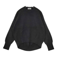MACPHEE 12022402202 ラムカシミヤ ハイゲージ クルーネックプルオーバー セーター ニット ブラック レディース マカフィー【中古】5-0928T△