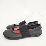 CAMPER RIGHT NINA レザー フラットシューズ サイズ39 シューズ・靴 ブラック レディース カンペール【中古】5-1203G◎