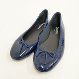 repetto エナメル パテント サンドリオン サイズ39 1/2 バレエシューズ ネイビー レディース レペット【中古】5-1203G◎