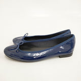 repetto エナメル パテント サンドリオン サイズ39 1/2 バレエシューズ ネイビー レディース レペット【中古】5-1203G◎