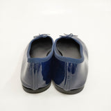 repetto エナメル パテント サンドリオン サイズ39 1/2 バレエシューズ ネイビー レディース レペット【中古】5-1203G◎