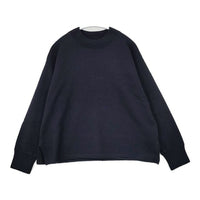 MHL. 595-1263505 FELTED ROUGH WOOL セーター ニット ネイビー レディース エムエイチエル【中古】5-1002T∞