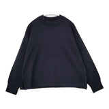 MHL. 595-1263505 FELTED ROUGH WOOL セーター ニット ネイビー レディース エムエイチエル【中古】5-1002T∞