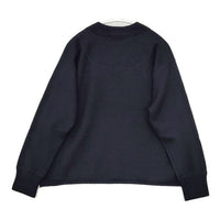MHL. 595-1263505 FELTED ROUGH WOOL セーター ニット ネイビー レディース エムエイチエル【中古】5-1002T∞