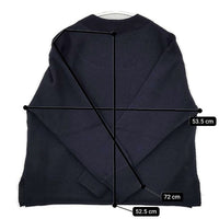 MHL. 595-1263505 FELTED ROUGH WOOL セーター ニット ネイビー レディース エムエイチエル【中古】5-1002T∞