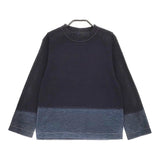 45R/45rpm 漣の四角Tシャツ（再び インディゴ）45周年 カットソー ネイビー レディース フォーティーファイブアールピーエム【中古】5-0328M♪