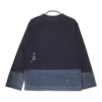 45R/45rpm 漣の四角Tシャツ（再び インディゴ）45周年 カットソー ネイビー レディース フォーティーファイブアールピーエム【中古】5-0328M♪