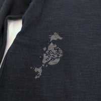 45R/45rpm 漣の四角Tシャツ（再び インディゴ）45周年 カットソー ネイビー レディース フォーティーファイブアールピーエム【中古】5-0328M♪