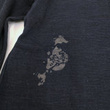 45R/45rpm 漣の四角Tシャツ（再び インディゴ）45周年 カットソー ネイビー レディース フォーティーファイブアールピーエム【中古】5-0328M♪