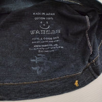 45R/45rpm 漣の四角Tシャツ（再び インディゴ）45周年 カットソー ネイビー レディース フォーティーファイブアールピーエム【中古】5-0328M♪
