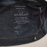 45R/45rpm 漣の四角Tシャツ（再び インディゴ）45周年 カットソー ネイビー レディース フォーティーファイブアールピーエム【中古】5-0328M♪