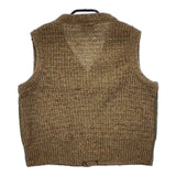 45R/45rpm シェットランドツイードニットの908ベスト 定価37400円 ベスト グリーン ブラウン レディース フォーティーファイブアールピーエム【中古】5-1115T∞