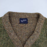 45R/45rpm シェットランドツイードニットの908ベスト 定価37400円 ベスト グリーン ブラウン レディース フォーティーファイブアールピーエム【中古】5-1115T∞