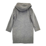 DoCLASSE AUTORE 尾州織 ダウン ファー付き ウール ダッフルコート グレー レディース ドゥクラッセ 【中古】5-1012A◆