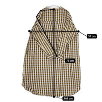 Fleurire ネル チェック シャツワンピ コットン ワンピース イエロー ベージュ レディース フルリール【中古】5-1002T∞