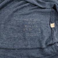 45R/45rpm リネンの四角Tシャツ（インディゴ）定価24200円 長袖Ｔシャツ カットソー ロンＴ ブルー レディース フォーティーファイブアールピーエム【中古】5-0601M∞