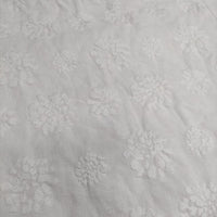 HOUSECOAT ハウスコート リネン 花 フラワー 刺繍 長袖Ｔシャツ カットソー ロンＴ ホワイト レディース【中古】5-0601M∞