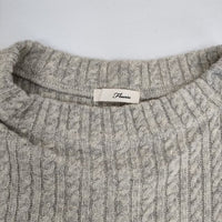Fleurire ノースリーブ ニット ウールナイロン ベスト グレー レディース フルリール【中古】5-1002T∞
