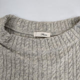 Fleurire ノースリーブ ニット ウールナイロン ベスト グレー レディース フルリール【中古】5-1002T∞