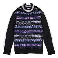 TOMORROWLAND tricot ウールモヘヤ セーター ニット ブラック ブルー レディース トゥモローランド【中古】5-1002T∞