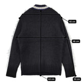 TOMORROWLAND tricot ウールモヘヤ セーター ニット ブラック ブルー レディース トゥモローランド【中古】5-1002T∞