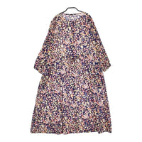 haupia ボタン柄ワンピース サイズ38 クルーネック シャツ ワンピース ネイビー レディース ハウピア【中古】5-0509M♪