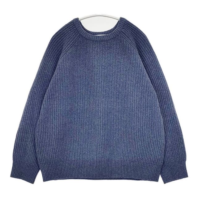 HaaT ハート ニット・セーター 2(M位) 青 【古着】【中古】 ISSEY MIYAKE HaaT（イッセイミヤケハート） 古着通販