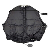 Heart Market 変形 ショート丈 ナイロン ダウンベスト ブラック レディース ハートマーケット【中古】5-1115T∞