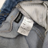 Cotopone ワイドタックデニムパンツ 定価9900円 cp23-c297 サイズ1 デニムパンツ ライトブルー レディース コトポーネ【中古】5-0509G♪