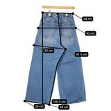 Cotopone ワイドタックデニムパンツ 定価9900円 cp23-c297 サイズ1 デニムパンツ ライトブルー レディース コトポーネ【中古】5-0509G♪