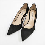 FABIO RUSCONI スウェードパンプス ヒール サイズ36 パンプス ブラック レディース ファビオルスコーニ【中古】5-1203G◎