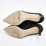 FABIO RUSCONI スウェードパンプス ヒール サイズ36 パンプス ブラック レディース ファビオルスコーニ【中古】5-1203G◎