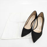 FABIO RUSCONI スウェードパンプス ヒール サイズ36 パンプス ブラック レディース ファビオルスコーニ【中古】5-1203G◎