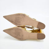 adam et Rope 定価15400円 エナメル パテント 合皮 サイズ23cm パンプス ゴールド レディース アダムエロペ【中古】5-1203G◎