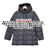 23区 洗える＆弱撥水 シレータフタ フーデッドダウンコート ミドル丈 定価30250円 サイズ38 ダウンコート ネイビー レディース 23区【中古】5-1012A◆