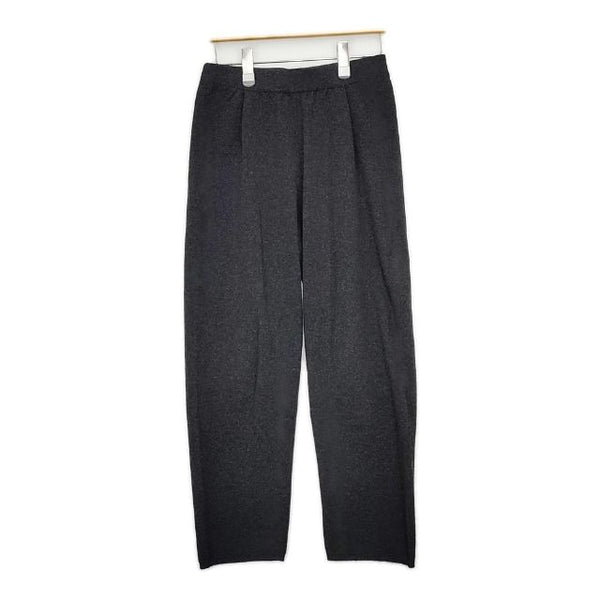evam eva wool pants 定価24600円 E213K041 ウール ニット パンツ チャコールグレー レディース エヴァムエヴァ【中古】5-1002T∞