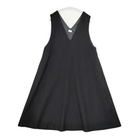 URBAN RESEARCH DOORS Vネック 裏地付き ジャンパースカート ワンピース ブラック レディース アーバンリサーチドアーズ【中古】5-1002T∞