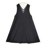 URBAN RESEARCH DOORS Vネック 裏地付き ジャンパースカート ワンピース ブラック レディース アーバンリサーチドアーズ【中古】5-1002T∞