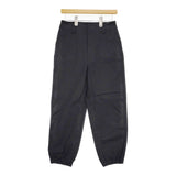 MHL. 595-3243501 サイズ1 ORGANIC COTTON GABARDINE パンツ 23AW ブラック レディース エムエイチエル【中古】5-0509M♪