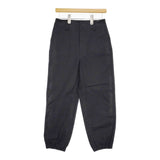 MHL. 595-3243501 サイズ1 ORGANIC COTTON GABARDINE パンツ 23AW ブラック レディース エムエイチエル【中古】5-0509M♪