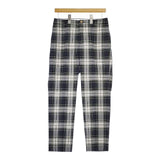 Mackintosh LONDON 未使用品 チェック センタープレススラックス パンツ グリーン ネイビー レディース マッキントッシュ【中古】5-0601G∞